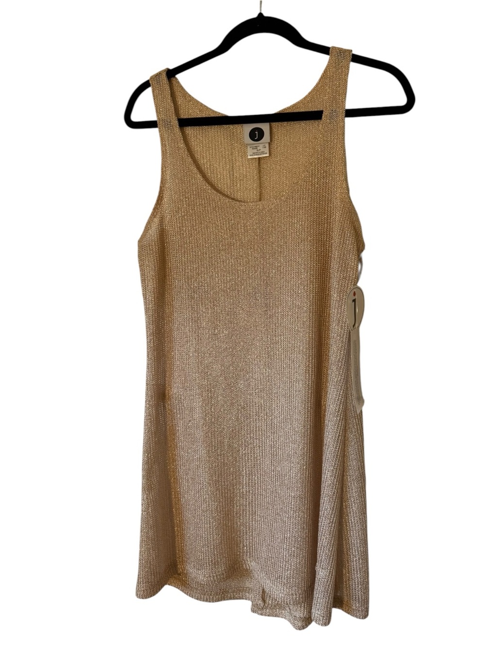 “J” Gold Knit Tank Top Dress